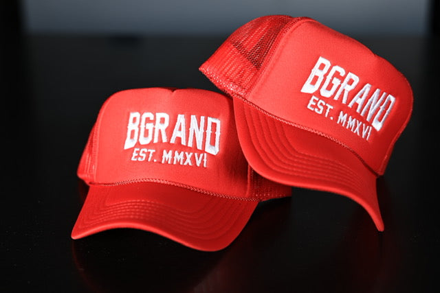 Red & White Trucker Hat