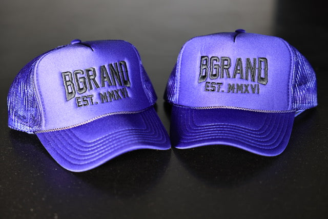 Purple & Black Trucker Hat
