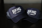 Navy Blue & White Trucker Hat