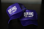 Purple & White Trucker Hat